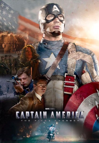 Captain America. The first Avenger) (2011) Постер