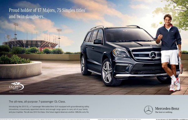 Реклама машины Мерседес