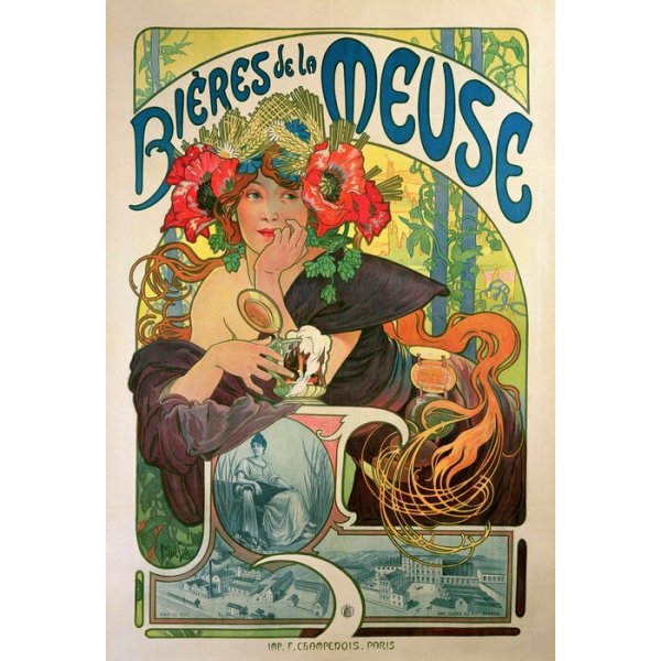 Модерн плакаты Альфонс Муха