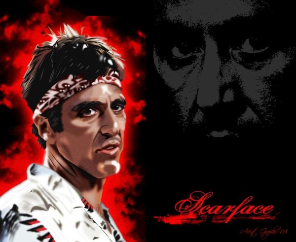 Тони Монтана с оружием