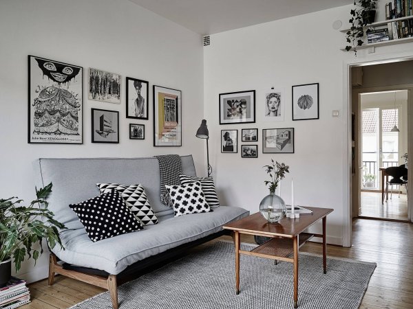 Сканди Постер геометрические фигуры горы