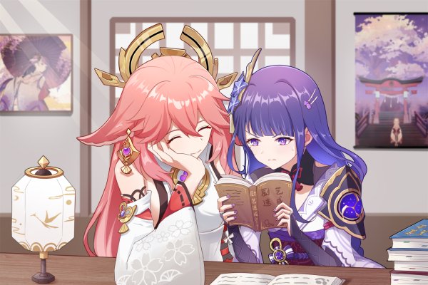 Яэ Мико и Райден