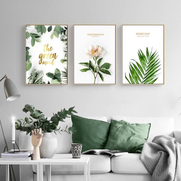 Постеры в зеленом стиле