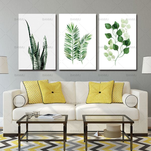 Постеры для интерьера в зеленом цвете