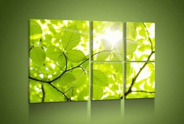Триптих в зеленых тонах