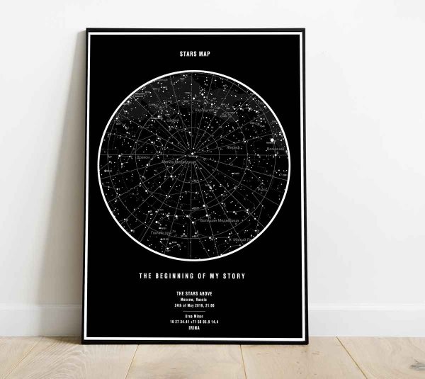 Карта звездного неба подарок