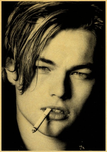 Леонардо ди Каприо молодой курит