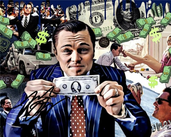 Постер "волк с Уолл-стрит"