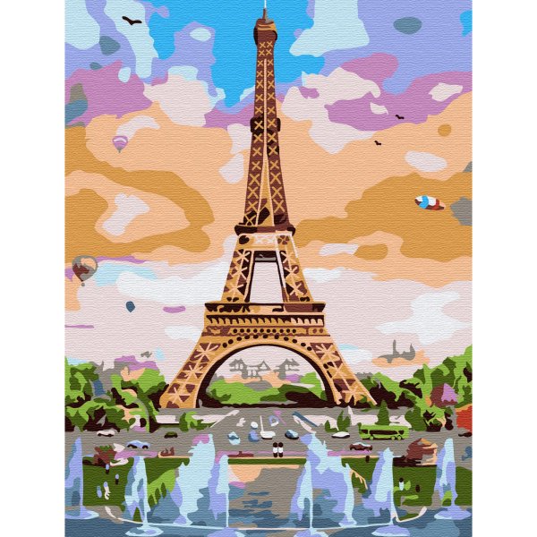 Париж Эйфелева башня живопись