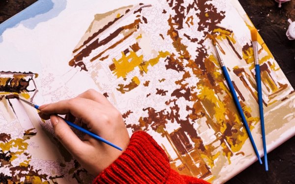 Рисование по номерам на холсте