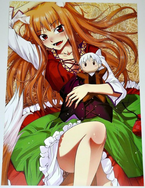 Волчица и пряности обложка аниме