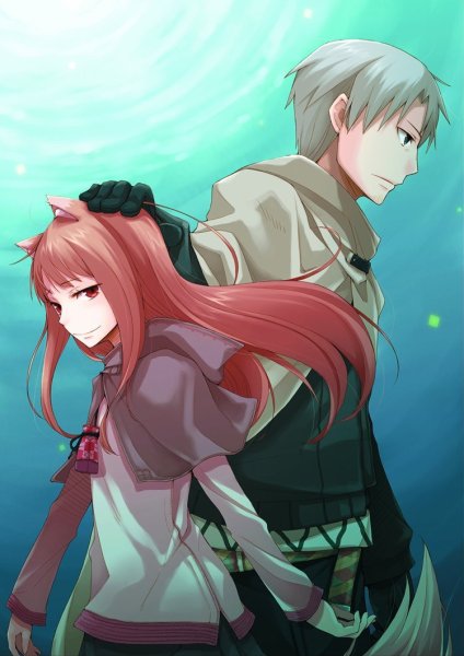 Волчица и пряности аниме Постер