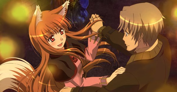 Волчица и пряности аниме Постер