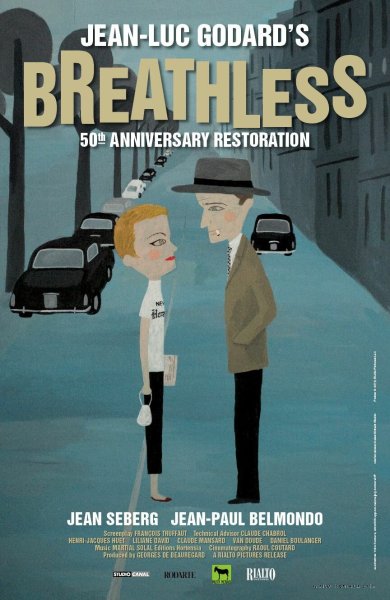 На последнем дыхании 1960 Постер