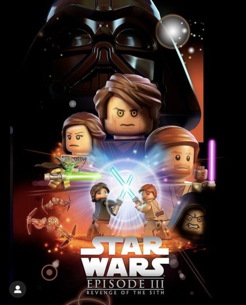 LEGO Star Wars the 3 Clone Wars Постер
