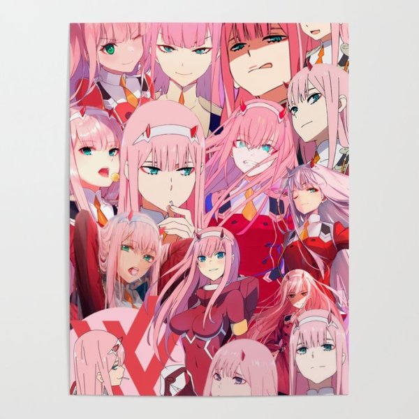 Aesthetic коллаж аниме Zero two