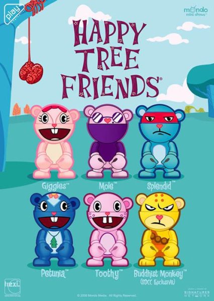 Happy Tree friends персонажи с именами и картинками