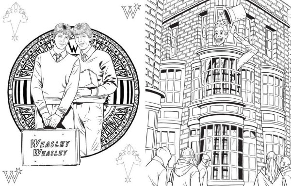 Раскраска антистресс Гарри Поттер