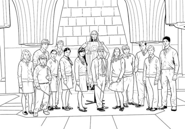 Гарри Поттер и Кубок огня раскраска