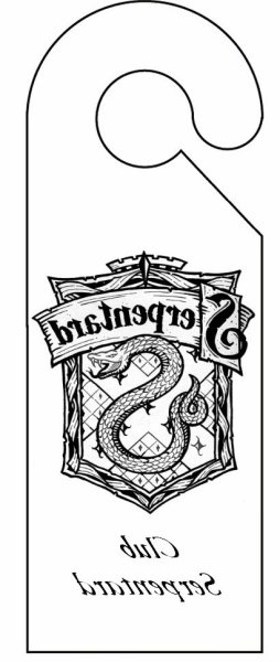 Гарри Поттер раскраска Слизерин герб