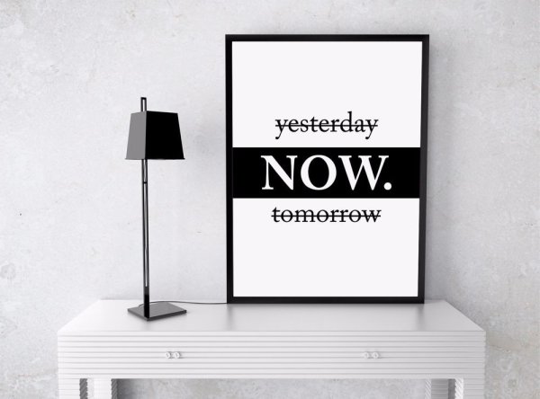 Постер yesterday Now tomorrow