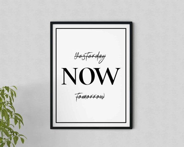 Постер yesterday Now tomorrow