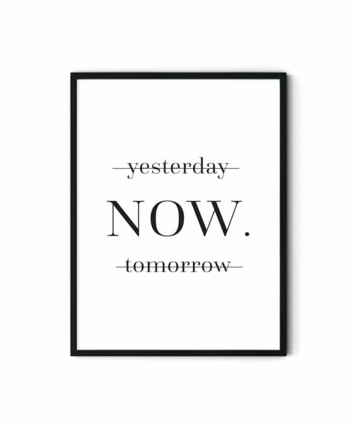Постер yesterday Now tomorrow