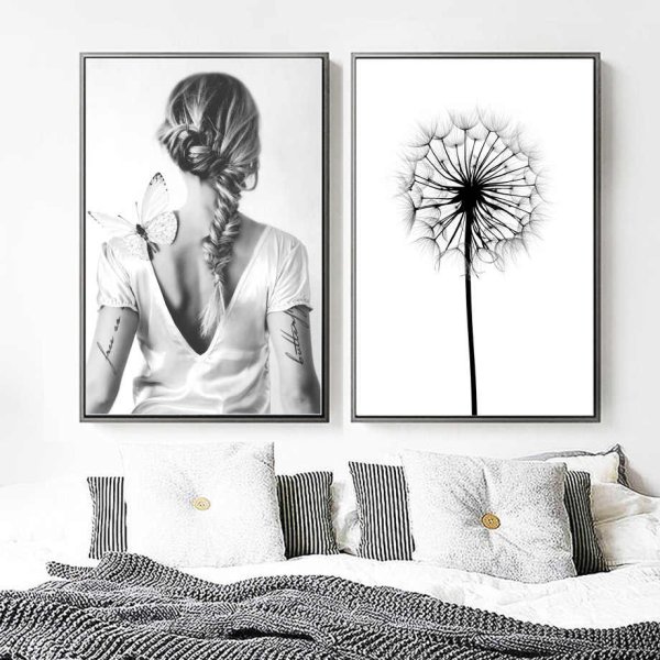 Панно черно белое на стену