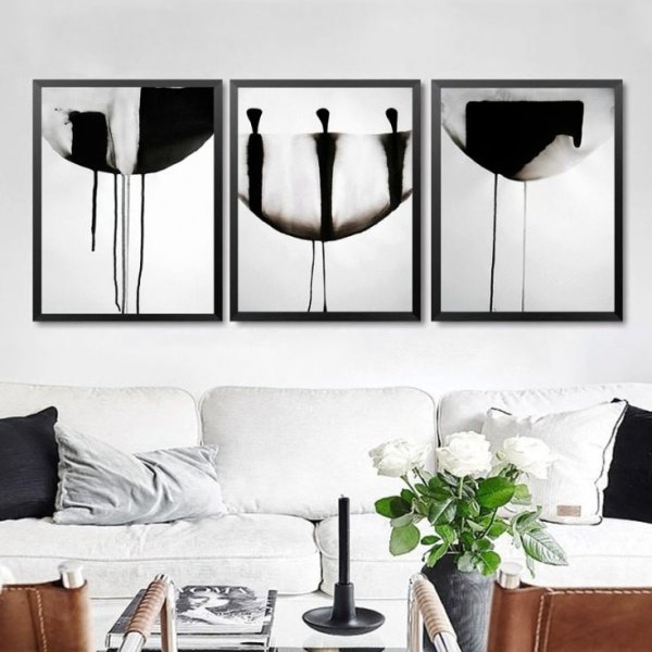 Картины черно белые для интерьера