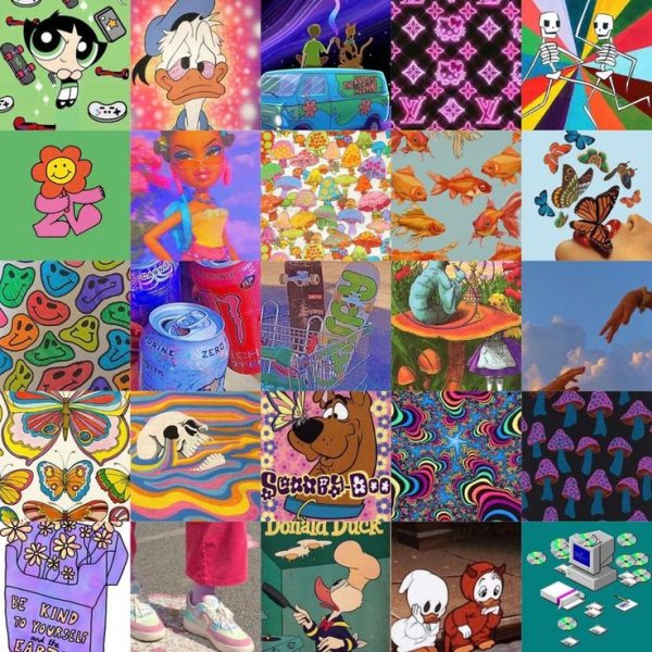 Коллаж в стиле indie Kids