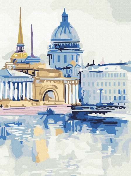 Санкт-Петербург Адмиралтейство акварель
