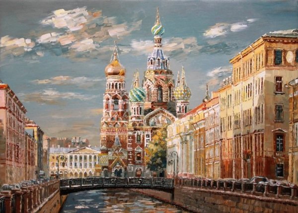 Храм Спаса на крови маслом