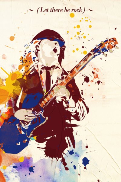 Рок арт принт