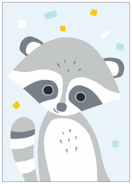 Постер в детскую комнату в скандинавском стиле