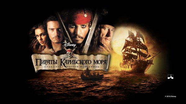 Пираты Карибского моря проклятие черной Жемчужины 2003 Постер