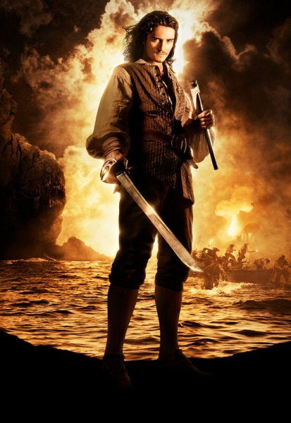 Пираты Карибского моря проклятие черной Жемчужины 2003 Постер