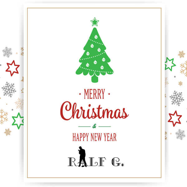 Плакат Merry Christmas and Happy New year