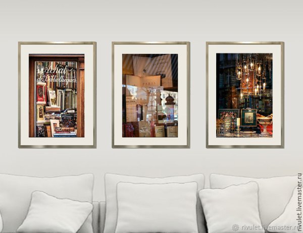 Триптих в интерьере