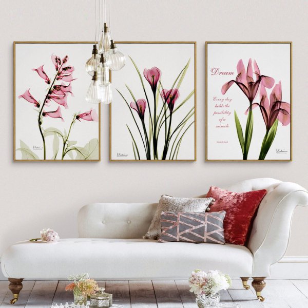 Постеры с цветами для интерьера