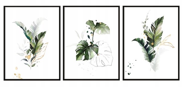 Триптих черно-белый