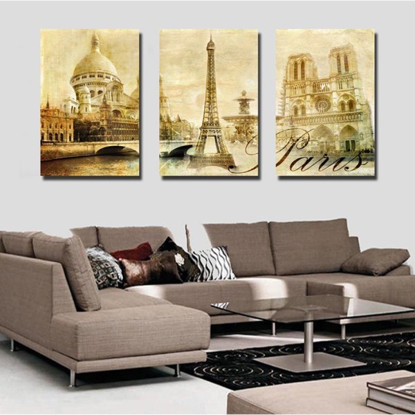 Триптих в интерьере