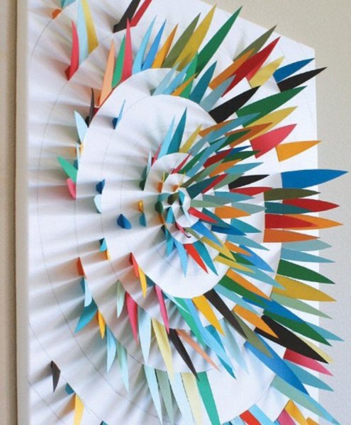 Объемные бумажные картины Карлоса Мейра