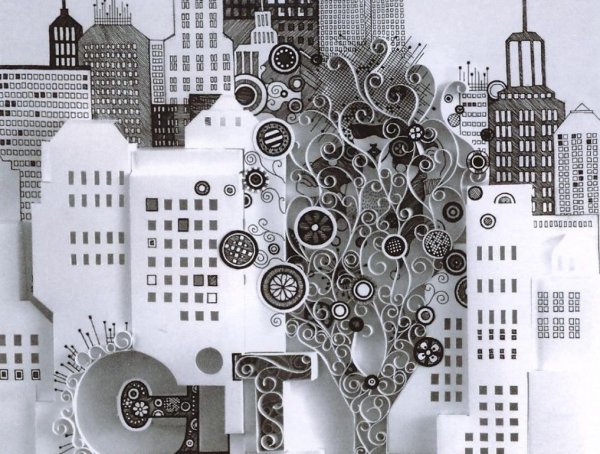 Открытка с объемной надписью