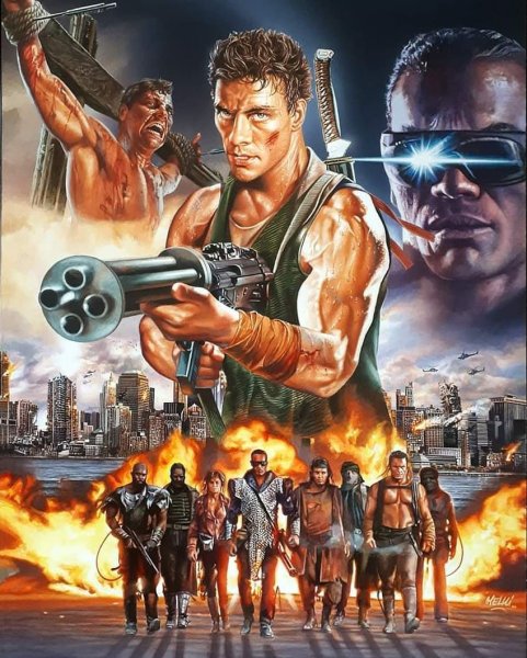 Jean Claude van Damme плакаты 90х