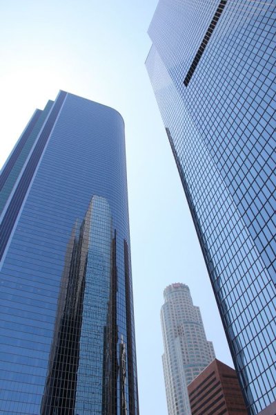 Плакат с небоскребами