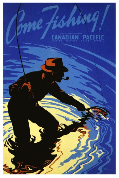 Плакат рыбалка