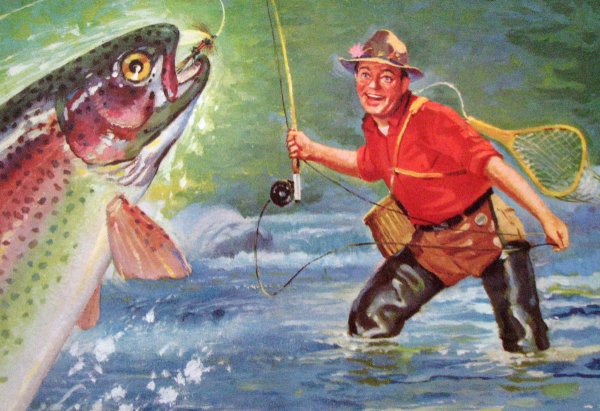 Плакат рыбалка