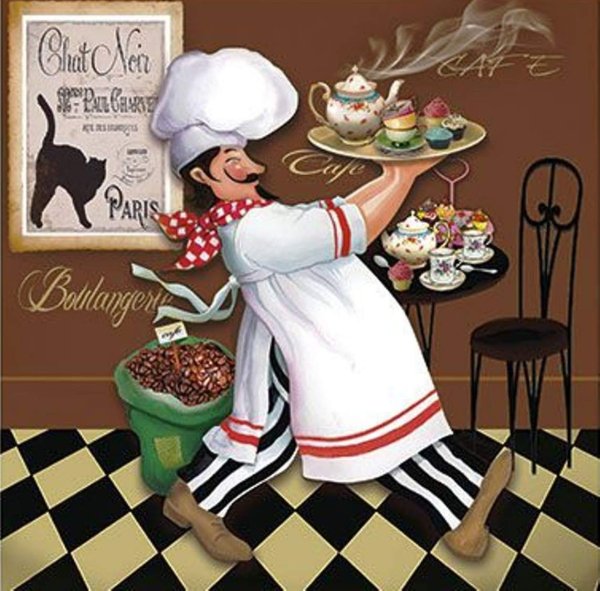 Салфетки для декупажа с поварами