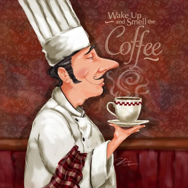 Картина повара на кухне