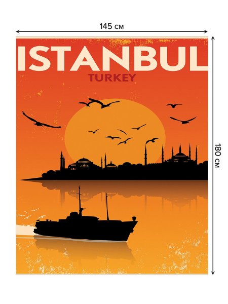 Ретро плакаты путешествие Стамбул
